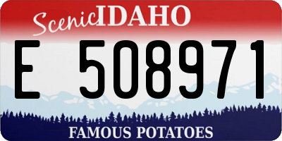 ID license plate E508971