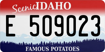 ID license plate E509023