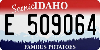 ID license plate E509064
