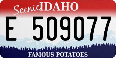 ID license plate E509077