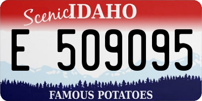 ID license plate E509095