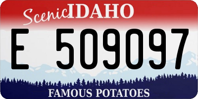 ID license plate E509097