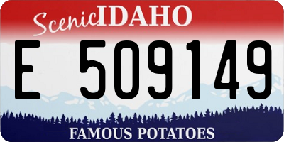 ID license plate E509149