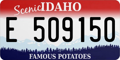 ID license plate E509150