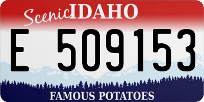 ID license plate E509153