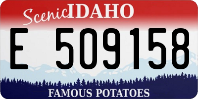 ID license plate E509158
