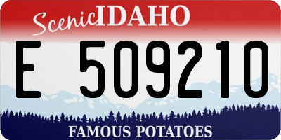 ID license plate E509210