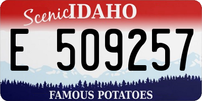 ID license plate E509257