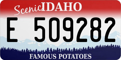 ID license plate E509282