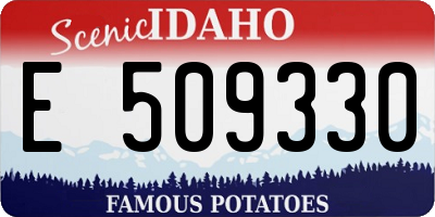 ID license plate E509330