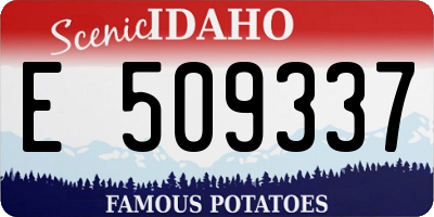 ID license plate E509337
