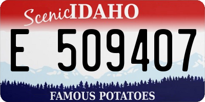 ID license plate E509407