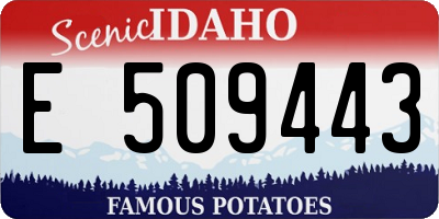 ID license plate E509443
