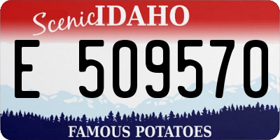 ID license plate E509570
