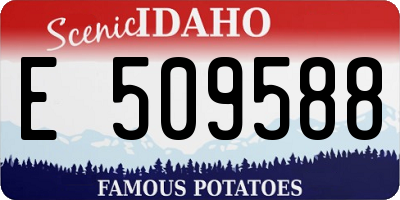 ID license plate E509588