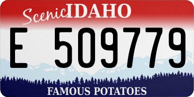 ID license plate E509779