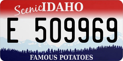 ID license plate E509969