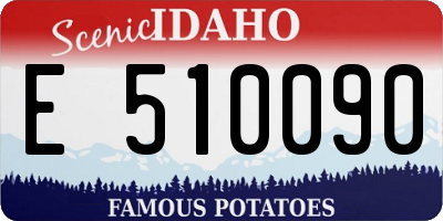 ID license plate E510090