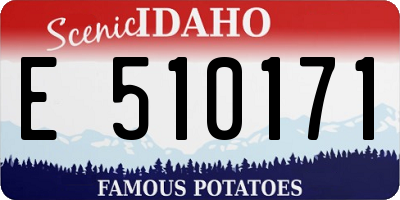 ID license plate E510171