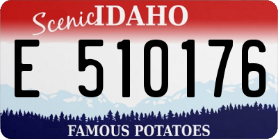 ID license plate E510176