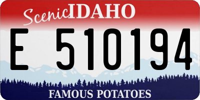 ID license plate E510194