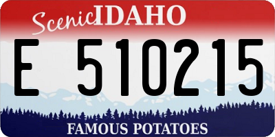 ID license plate E510215