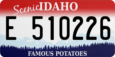 ID license plate E510226