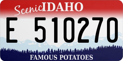 ID license plate E510270