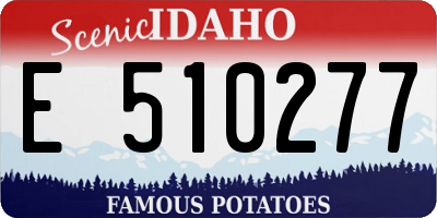 ID license plate E510277