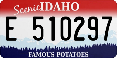 ID license plate E510297