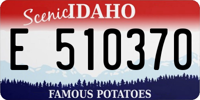 ID license plate E510370