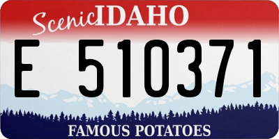 ID license plate E510371