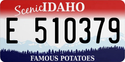 ID license plate E510379