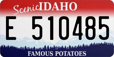 ID license plate E510485