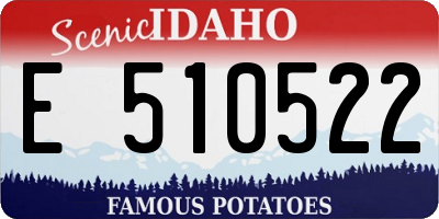 ID license plate E510522