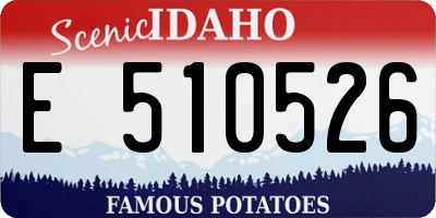 ID license plate E510526