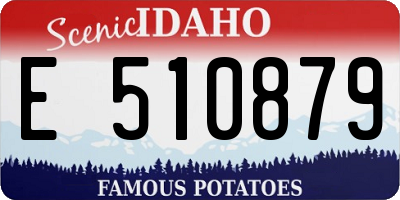 ID license plate E510879