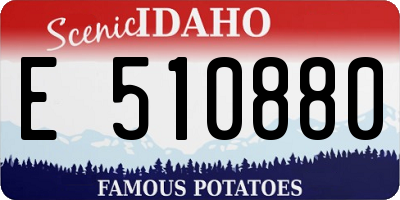 ID license plate E510880