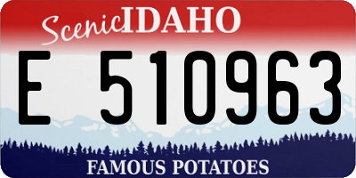 ID license plate E510963