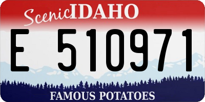 ID license plate E510971