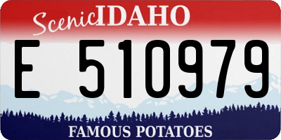 ID license plate E510979