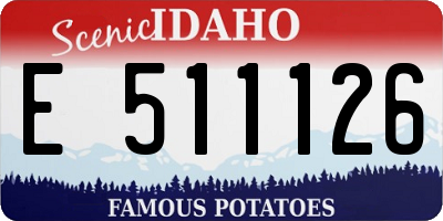 ID license plate E511126