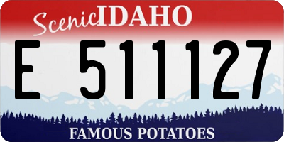 ID license plate E511127