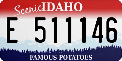 ID license plate E511146