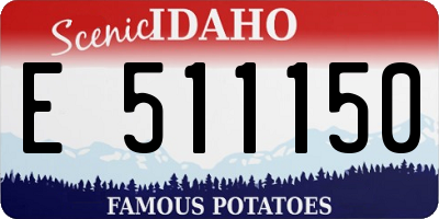 ID license plate E511150