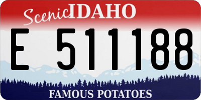 ID license plate E511188