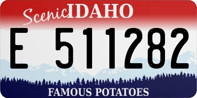 ID license plate E511282