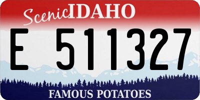 ID license plate E511327
