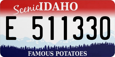 ID license plate E511330