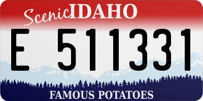 ID license plate E511331